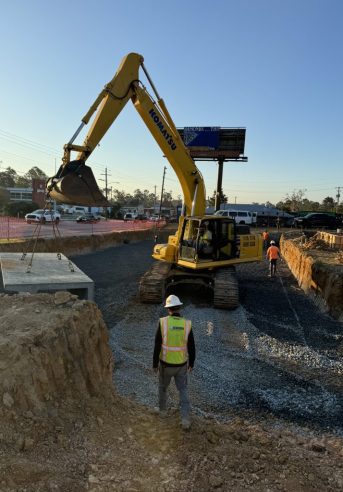 We are a licensed and insured Utility Contractor in the State of Georgia, offering multiple services such as: installation of water mains & services, sewer mains & services, stormwater infrastructure, sewer lift stations, underground detention systems, jack & bore, and much more.